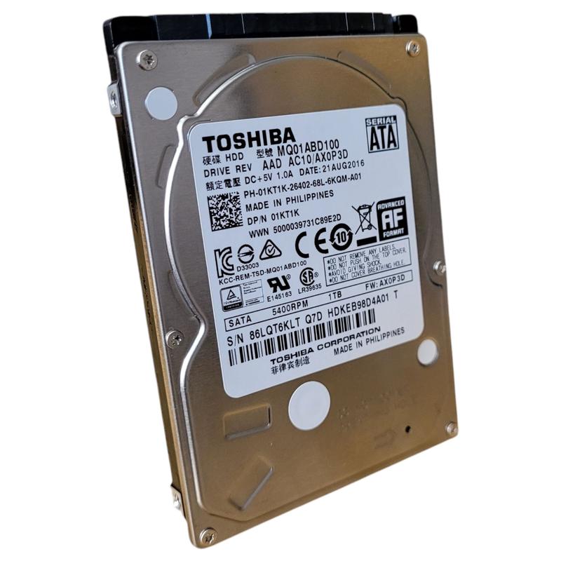 Hd Disco Rígido Interno Toshiba Mobile Hdd Mq01abd100 1tb Prateado